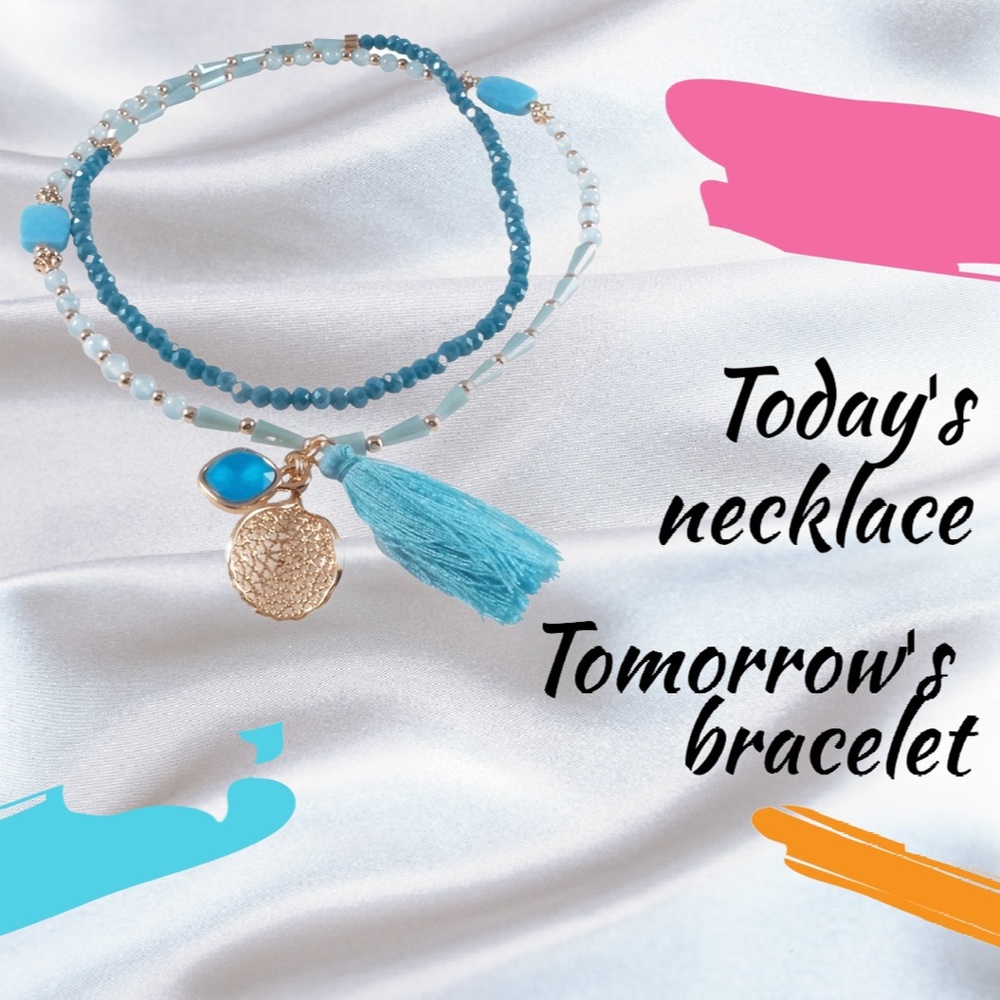 Stretch Tassel Beaded Necklace/Bracelet